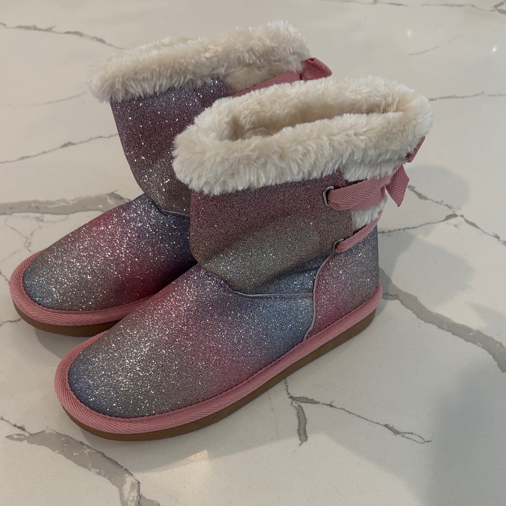 Sparkly Pink and Purple Kids Boots